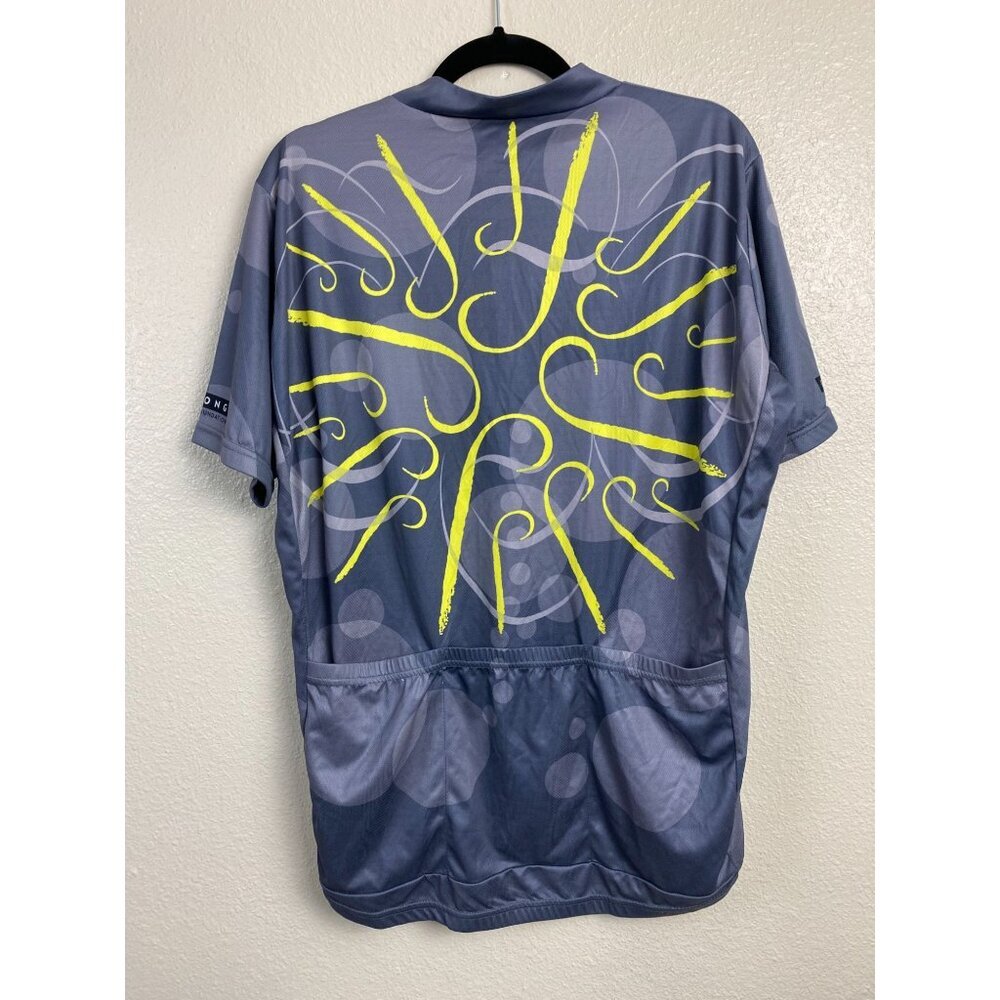 Primal Gray Mens Cycling Shirt size XL Short Sleeve Half Zip Outdoor
